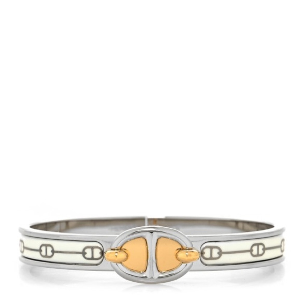 HERMES 
Enamel Mini Farandole Clic Chaine D'Ancre Bracelet